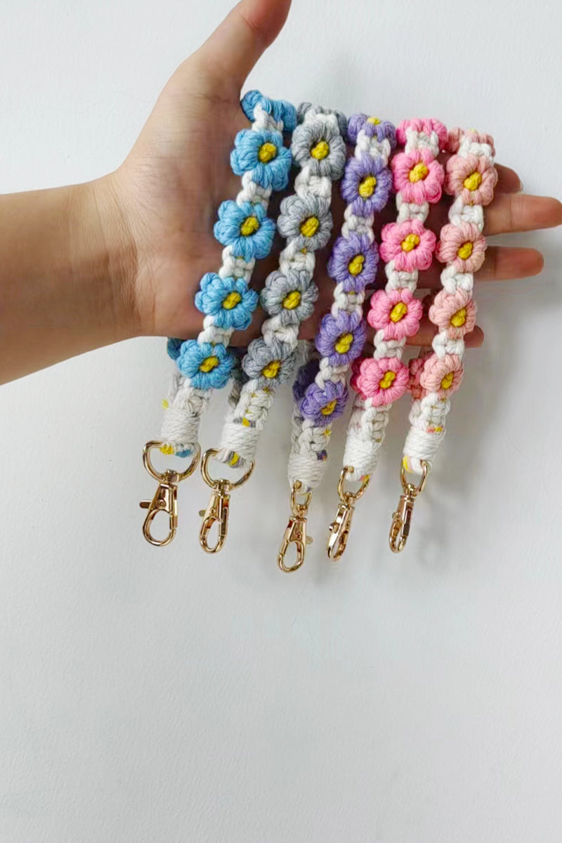 Daisy Wristlet Keychain