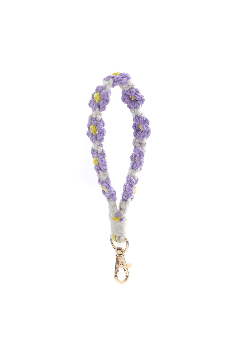 Daisy Wristlet Keychain
