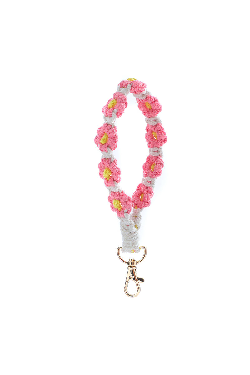Daisy Wristlet Keychain