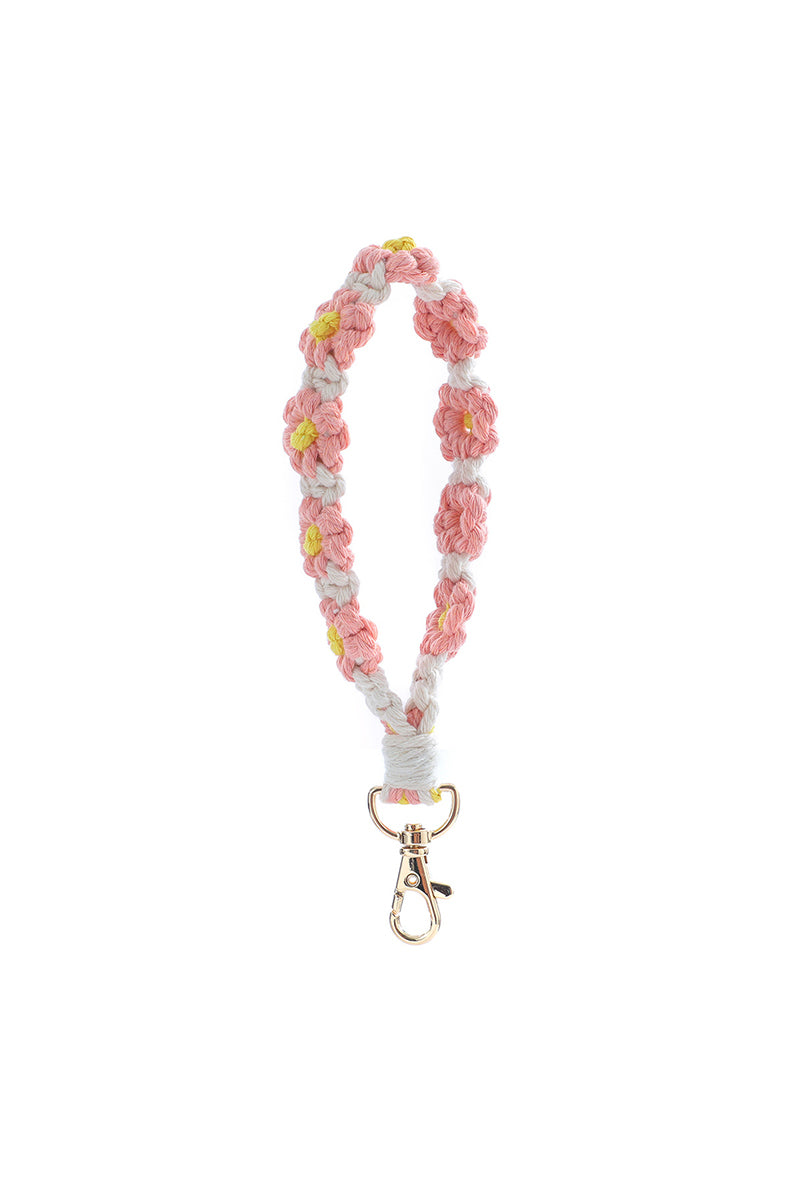 Daisy Wristlet Keychain