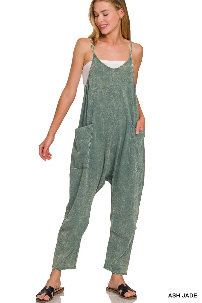 Sage Dusk Boho Jumpsuit
