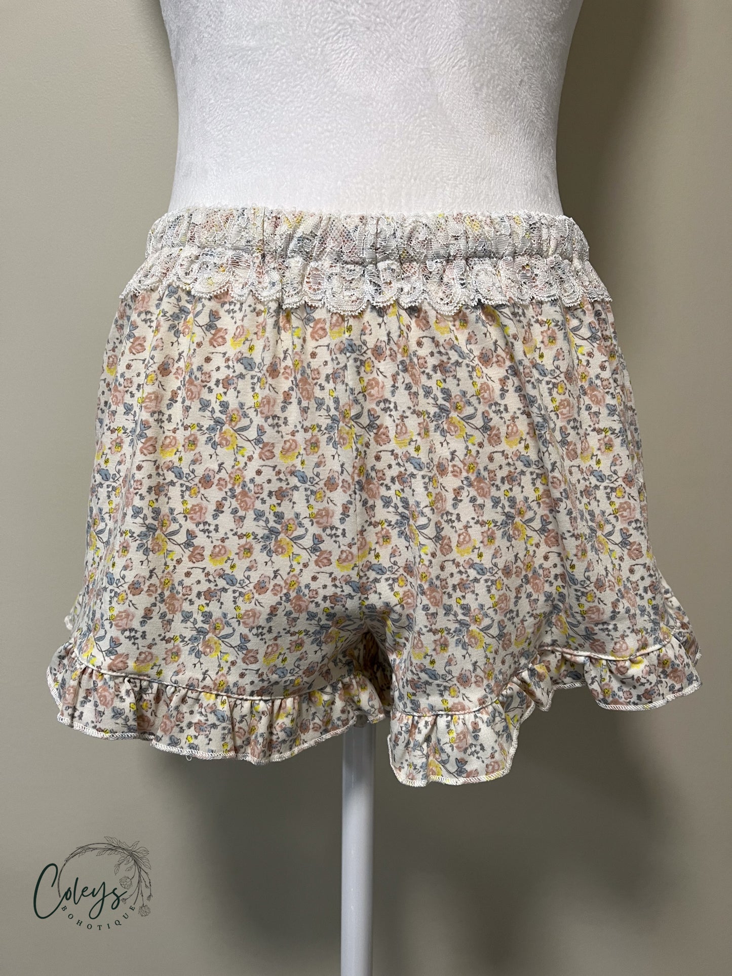 Vintage Bloom Lace Shorts
