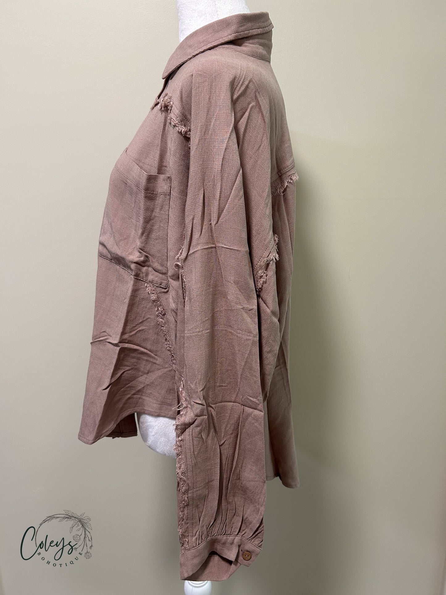 Rustic Charm Button-Up
