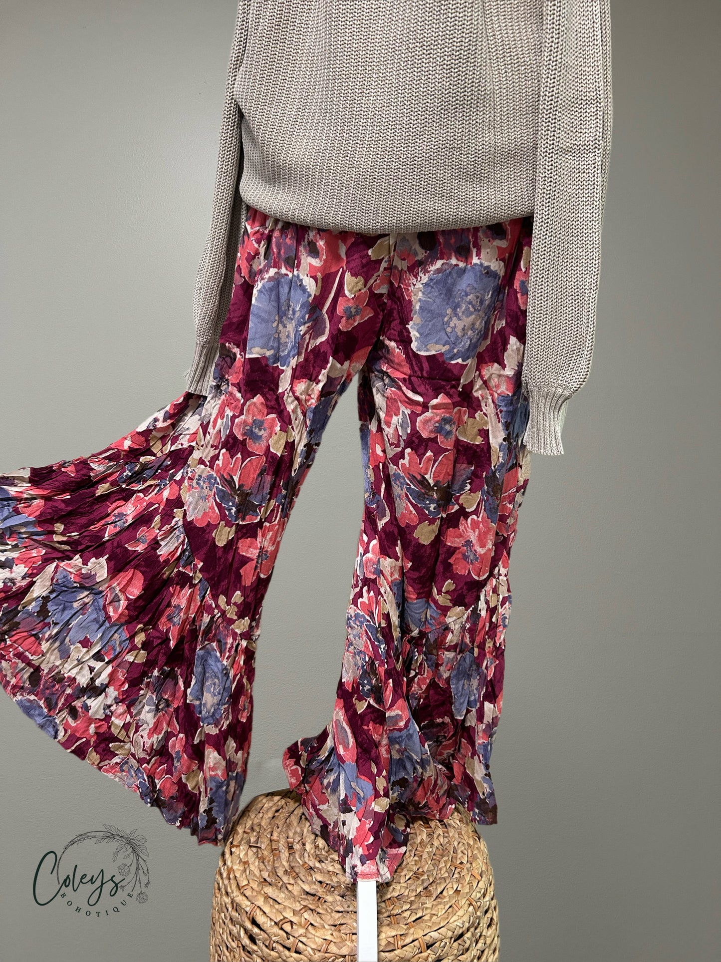 Floral Breeze Palazzo Pants