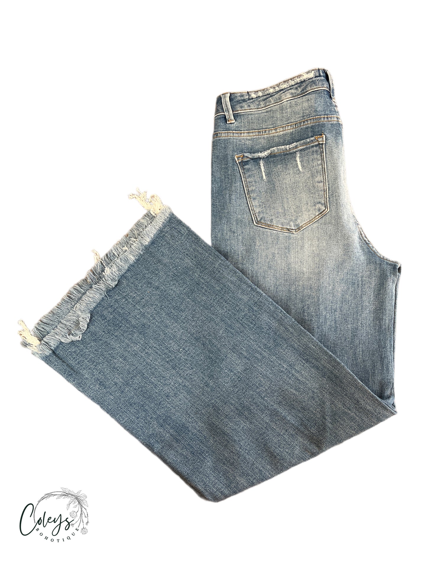Vintage Fringe Distressed Jeans