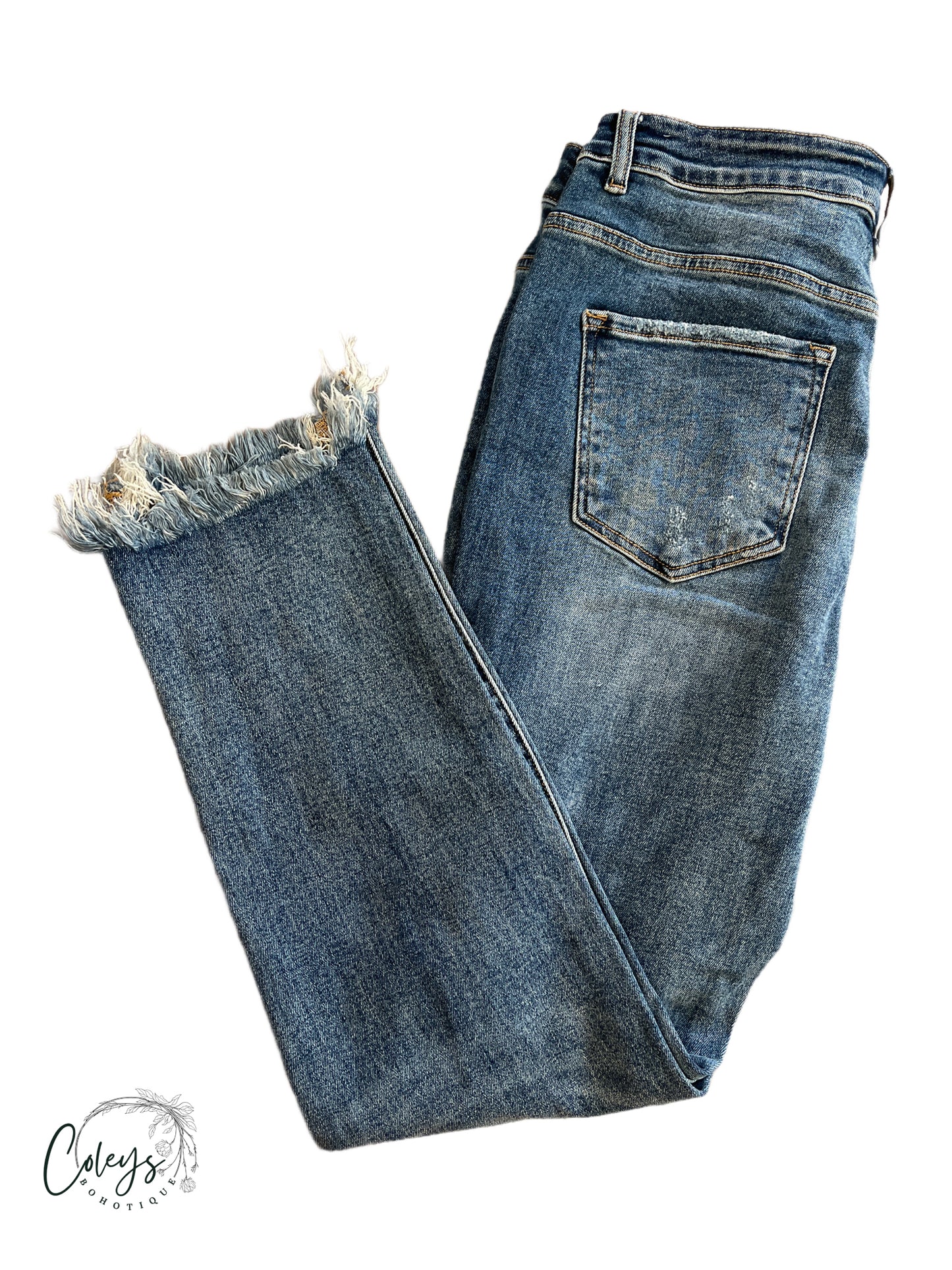 Ocean Wave Distressed Jeans