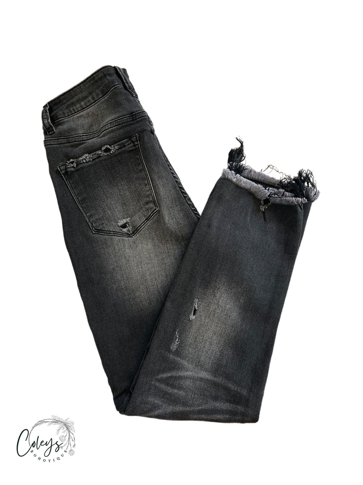 Midnight Storm Distressed Jeans