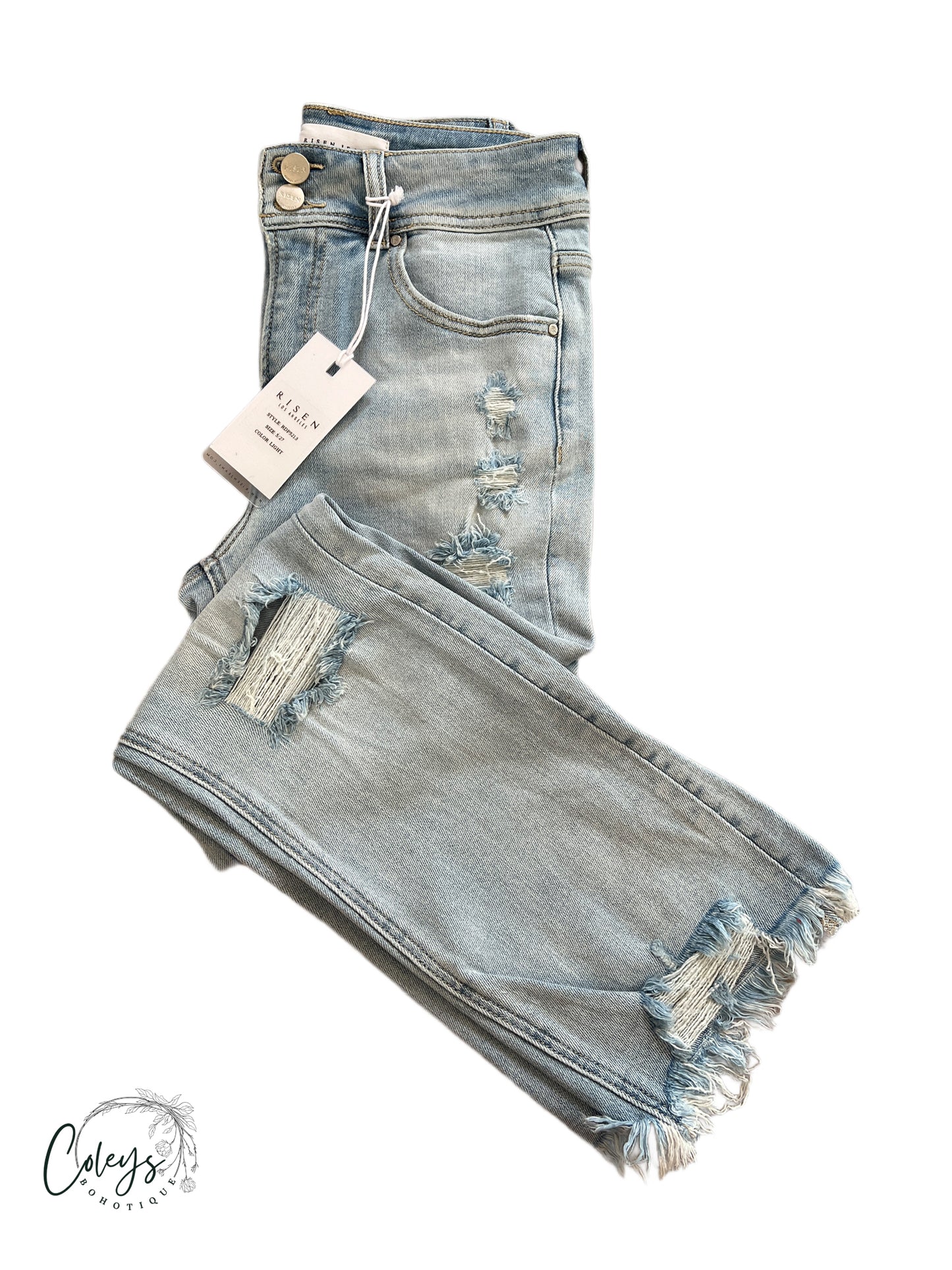 Sunwashed Distressed Jeans