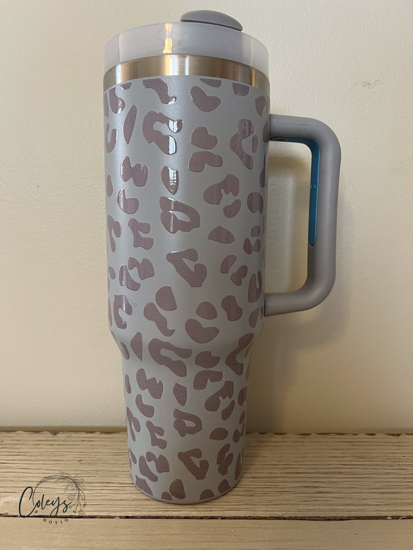 Grey Wild & Chic Leopard Tumbler