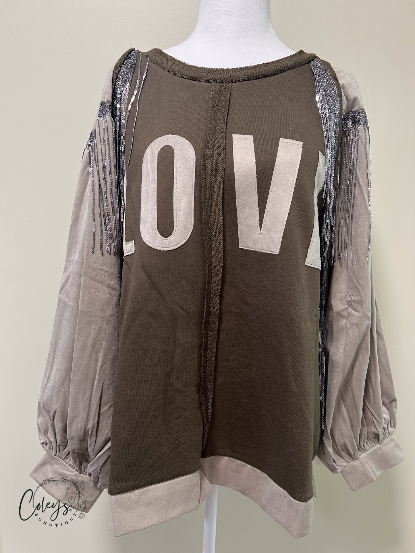 Statement Love Fringe Top
