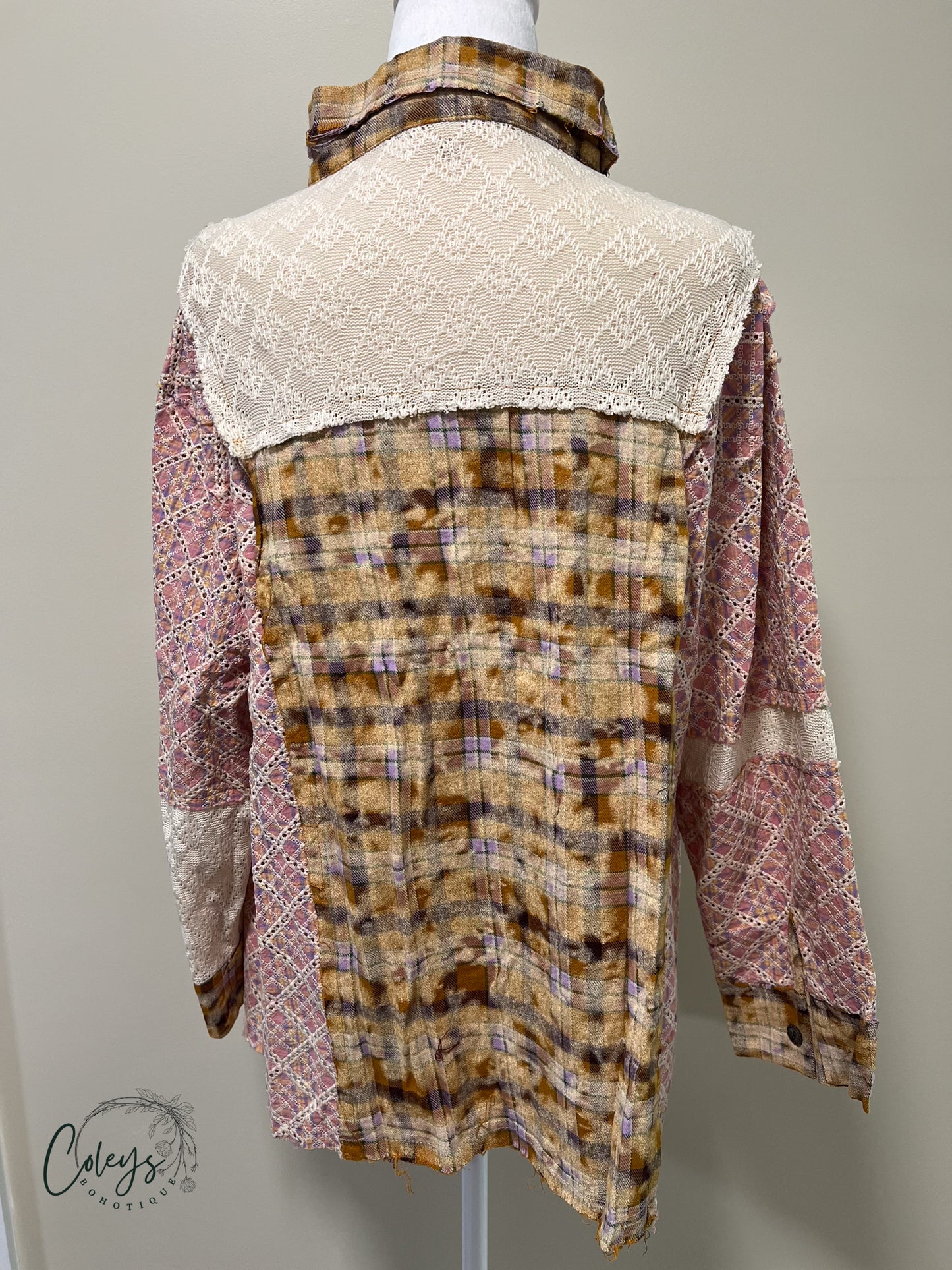 Vintage Harmony Patchwork Shirt