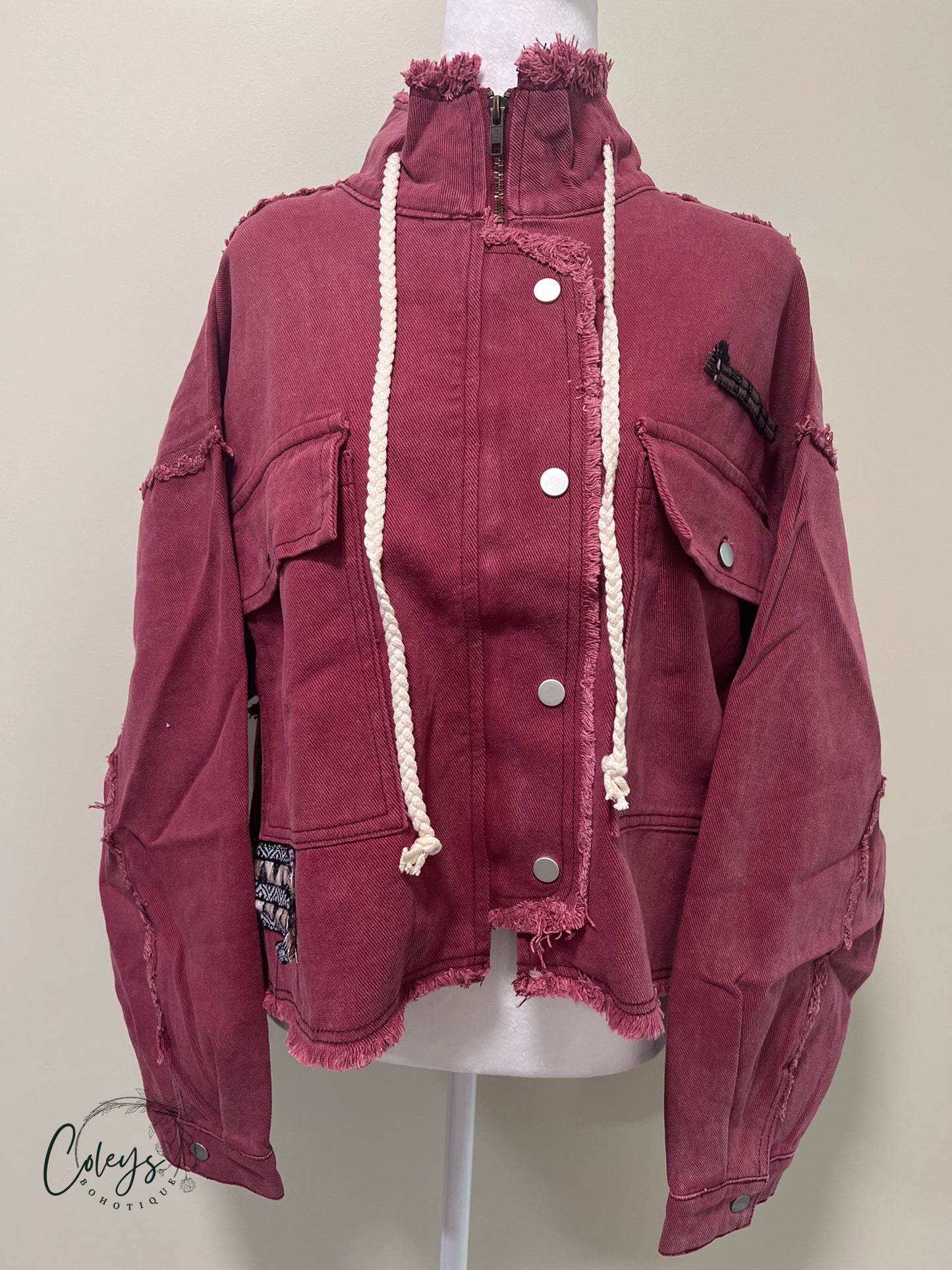 Frayed Edge Utility Jacket