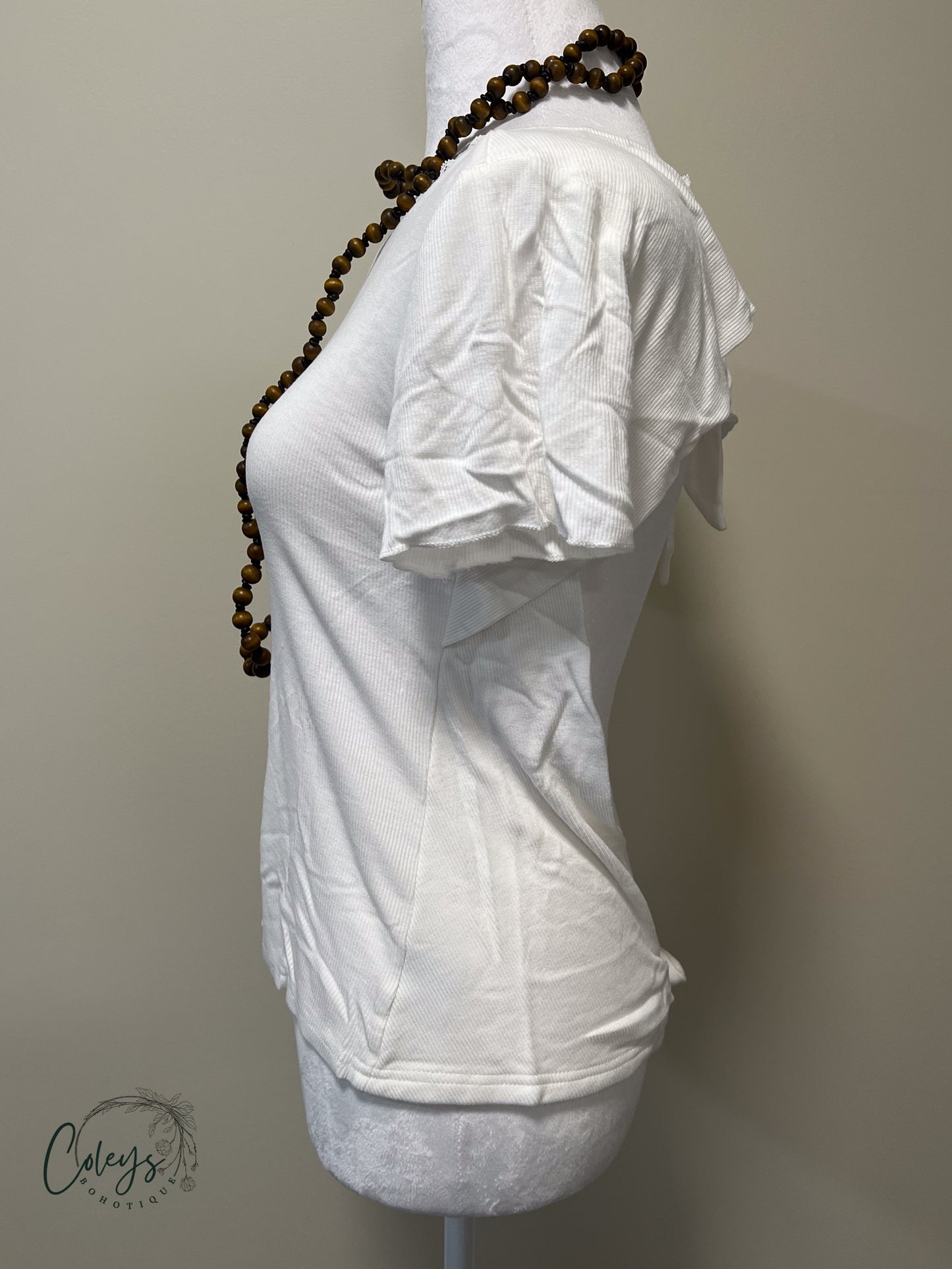 Ribbon-Back Tie Tee