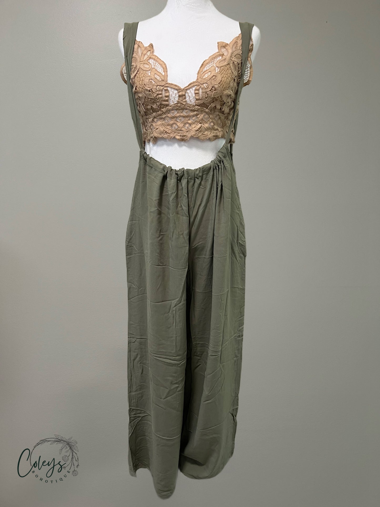 Effortless Charm Suspender Jumpsuit