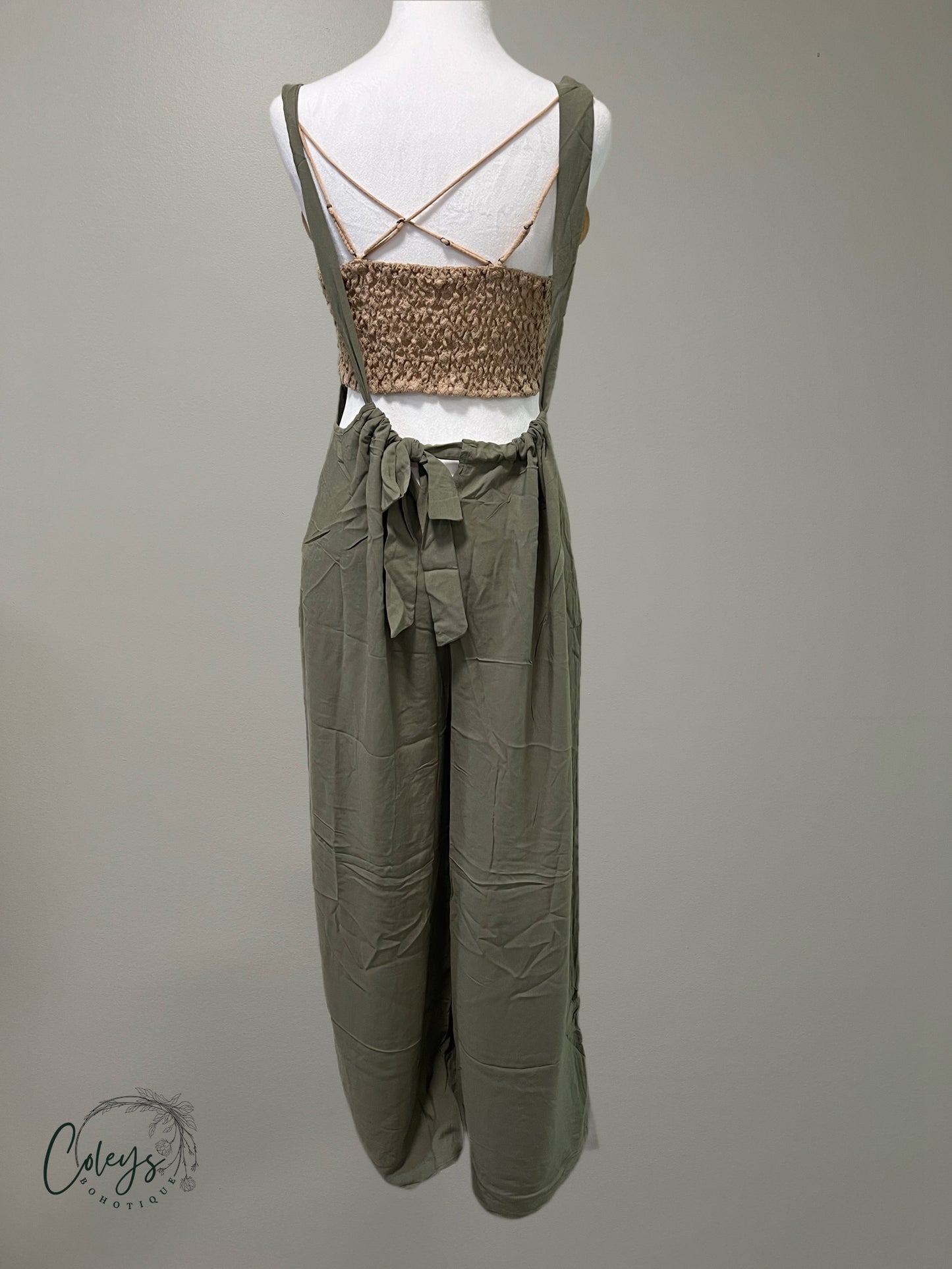 Effortless Charm Suspender Jumpsuit