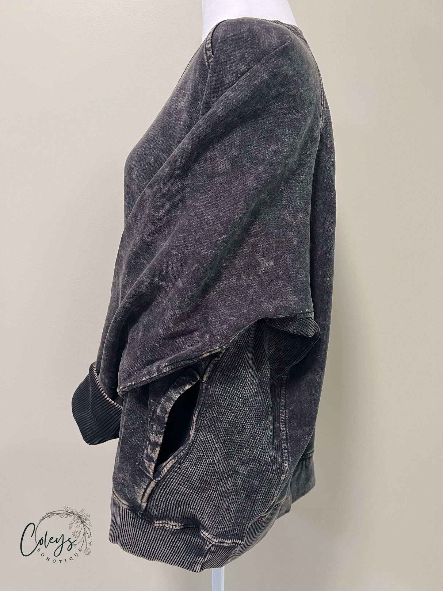 Acid Wash Cozy Pullover