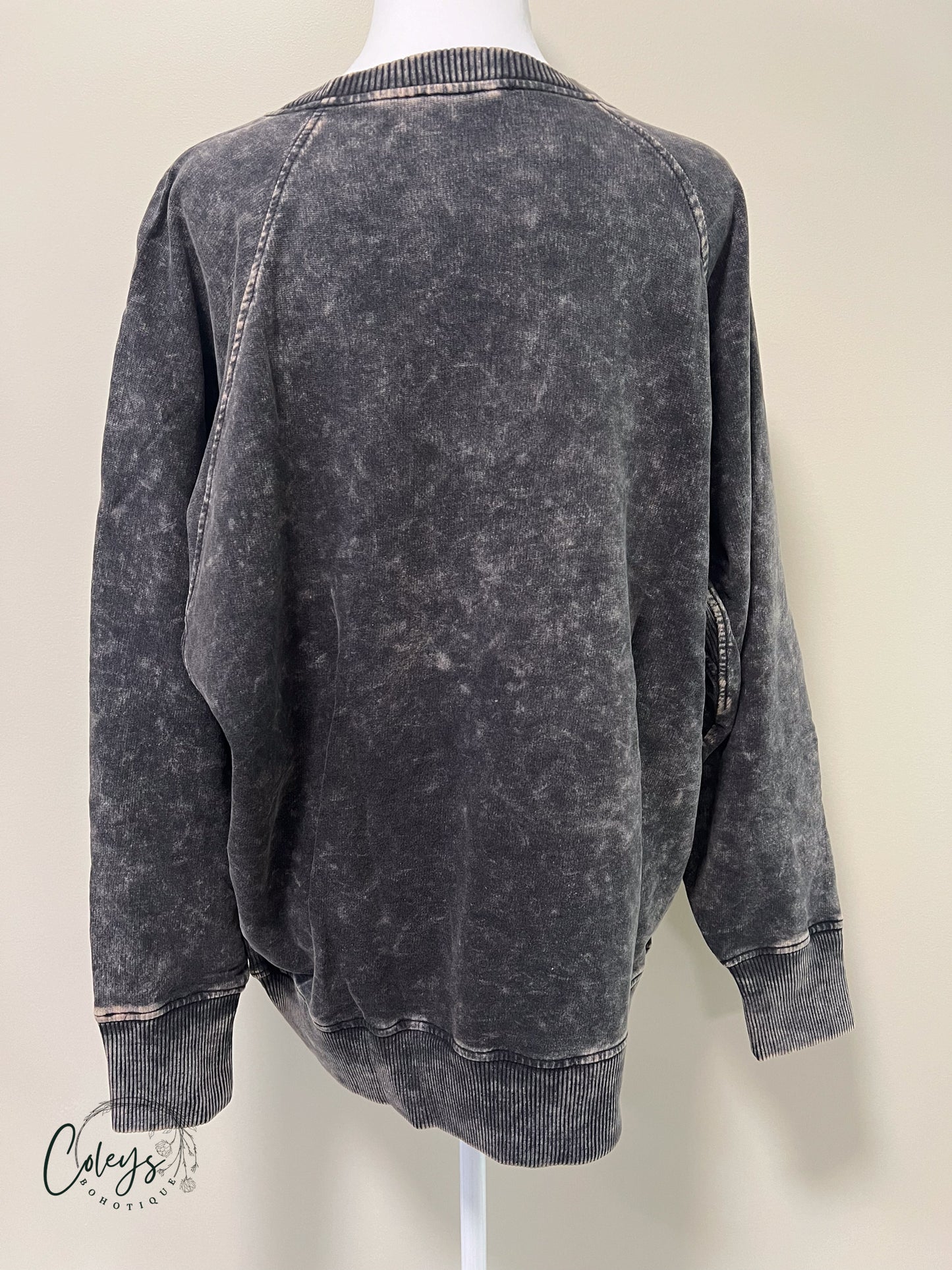 Acid Wash Cozy Pullover