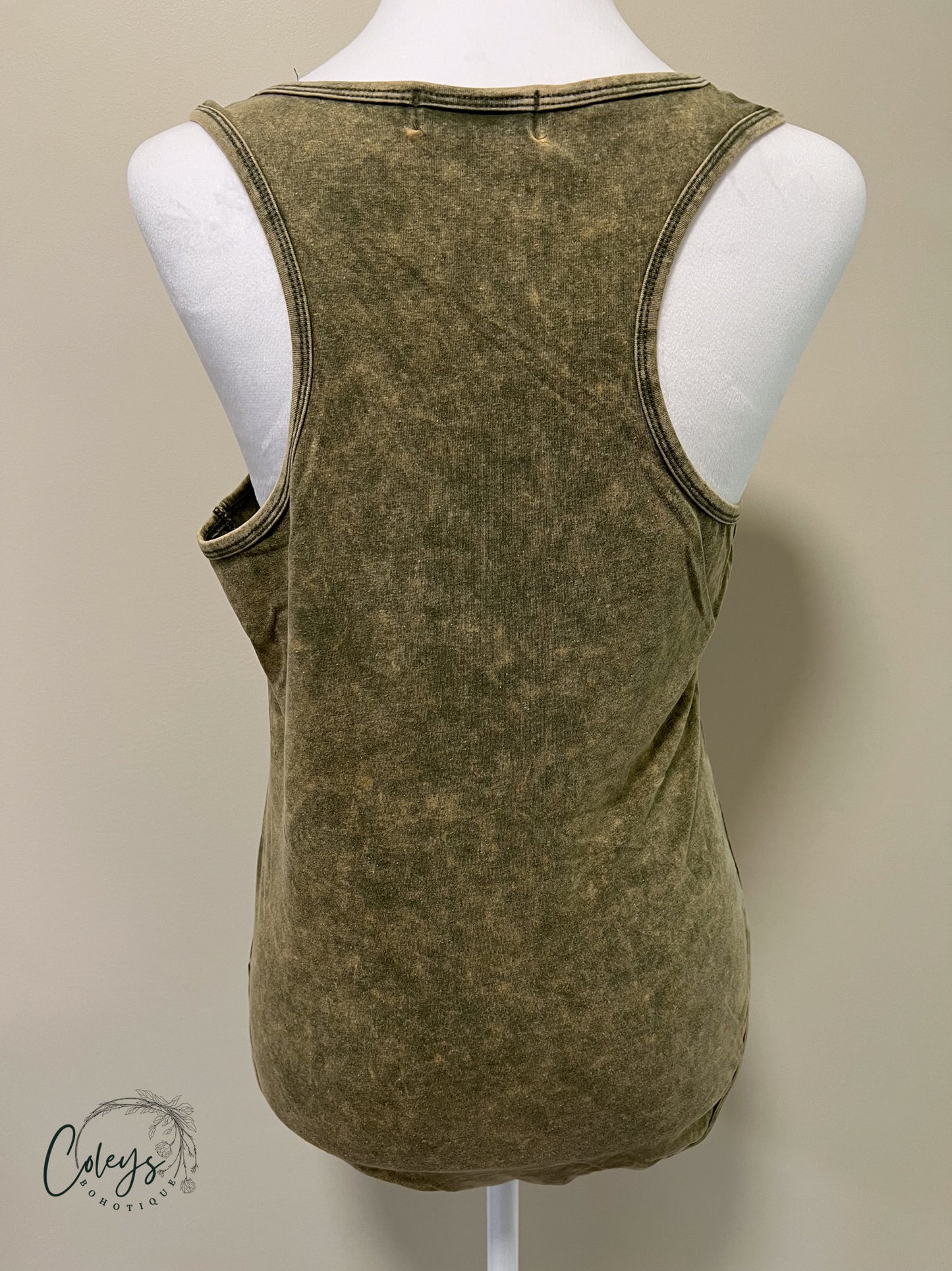 Olive Haze Racerback Bodysuit