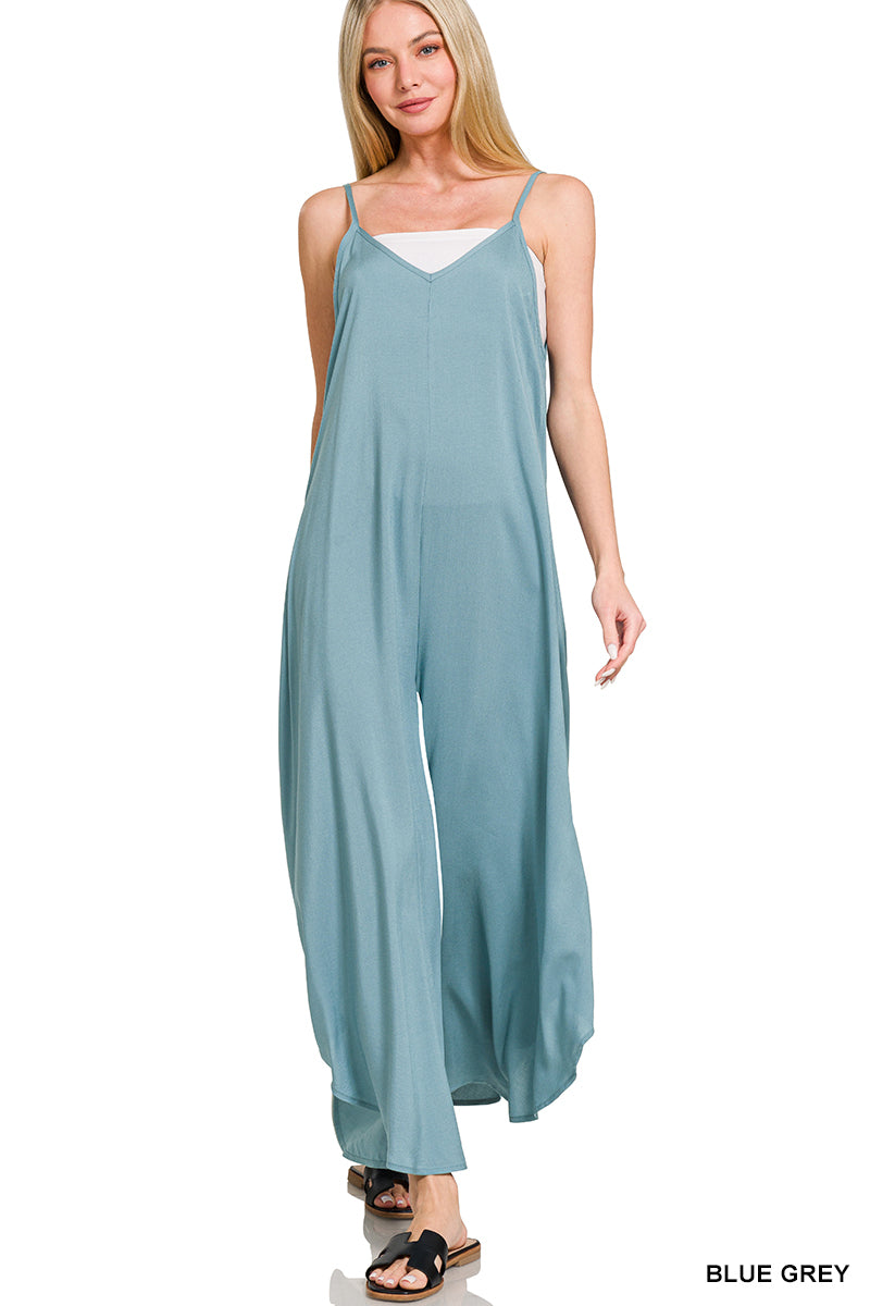 Blue Mist Wide-Leg Jumper