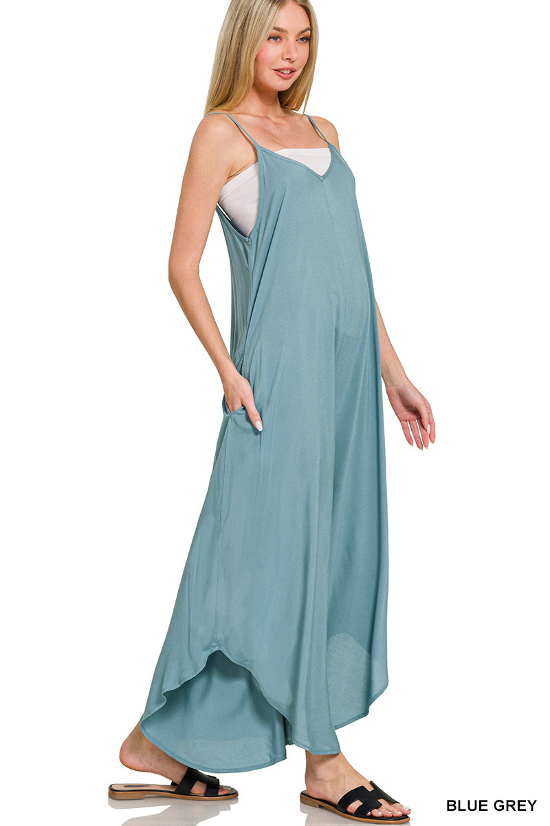 Blue Mist Wide-Leg Jumper