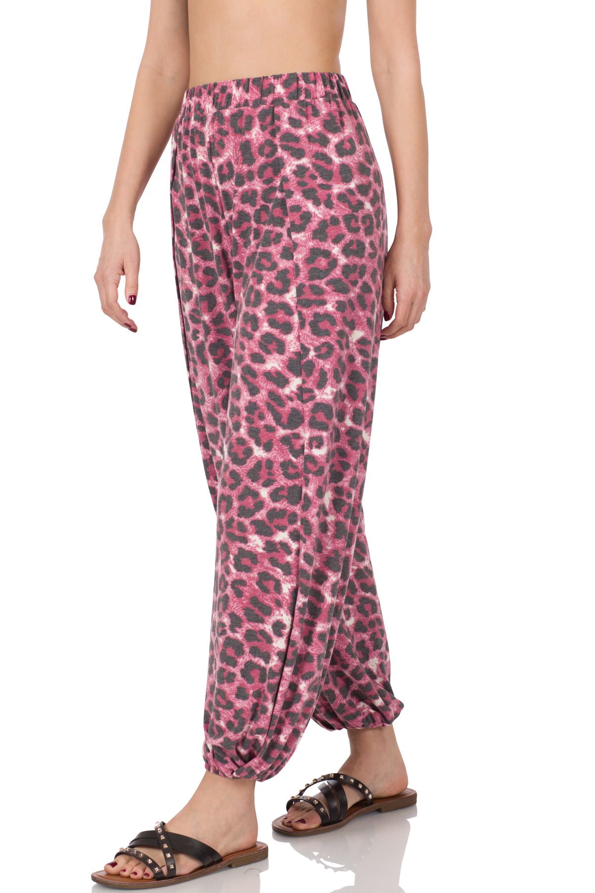 Savanna Leopard Split Leg Pants