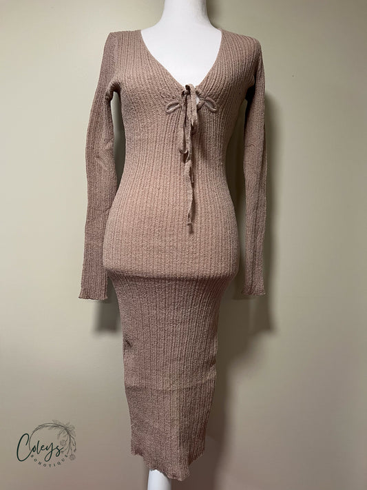 Autumn Embrace Sweater Dress