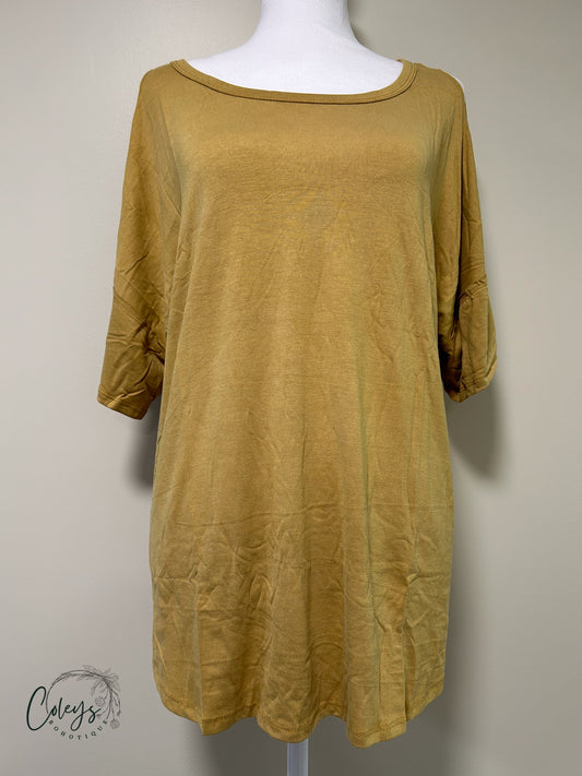 Golden Hour Cold Shoulder Top