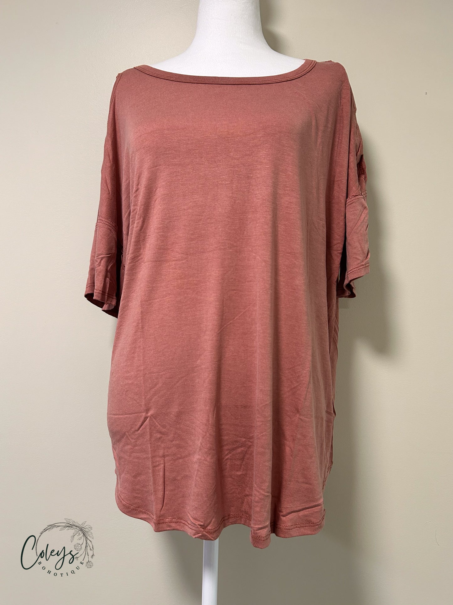 Golden Hour Cold Shoulder Top