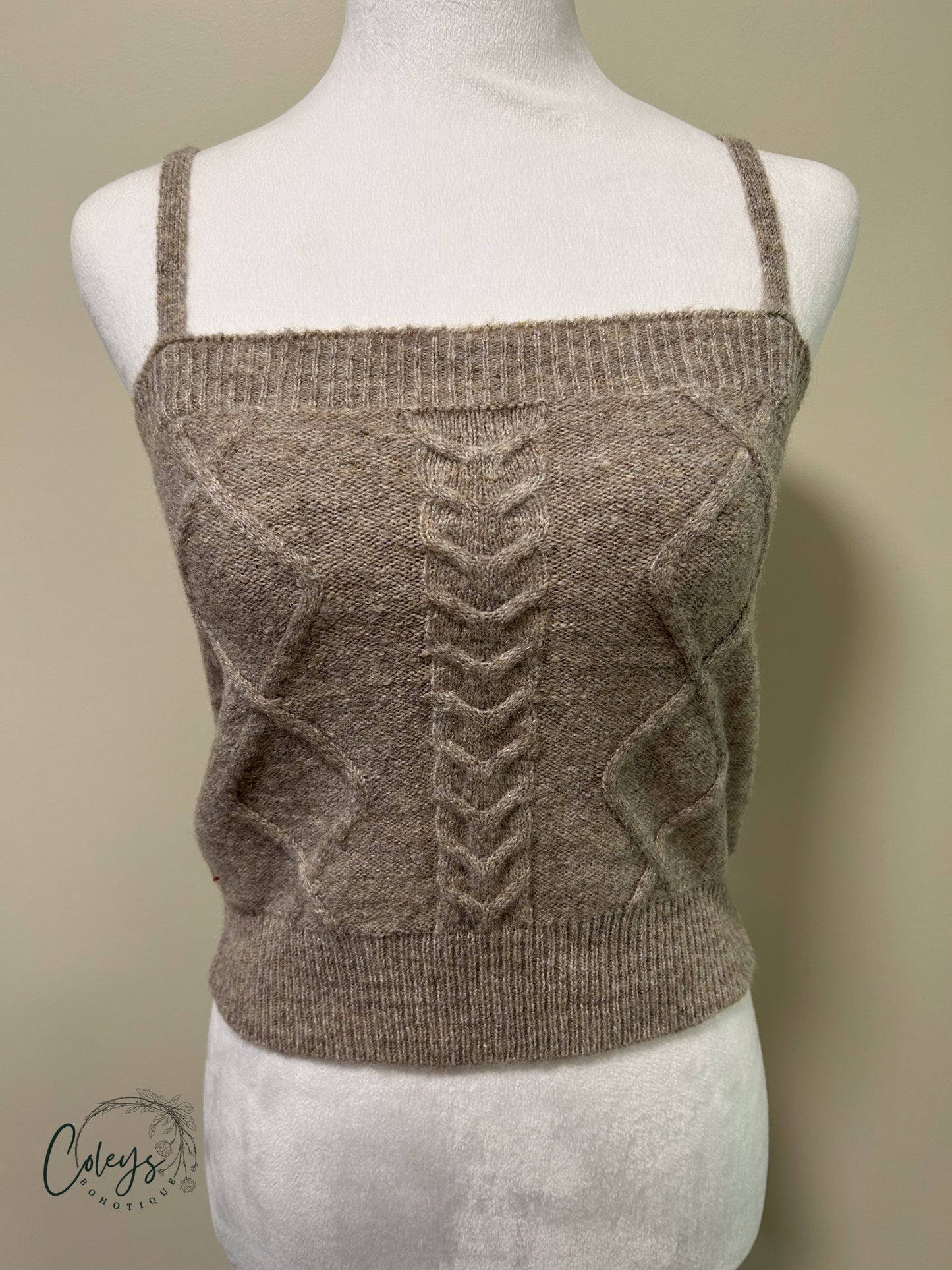 Cozy Cable Knit Cami