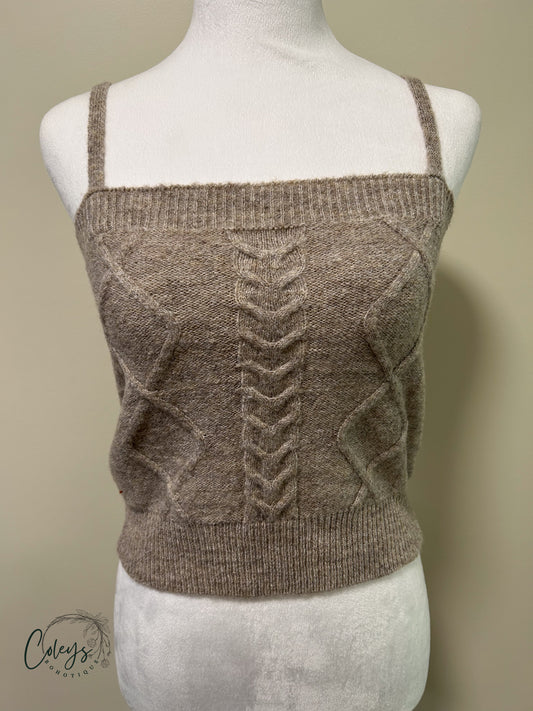 Cozy Cable Knit Cami