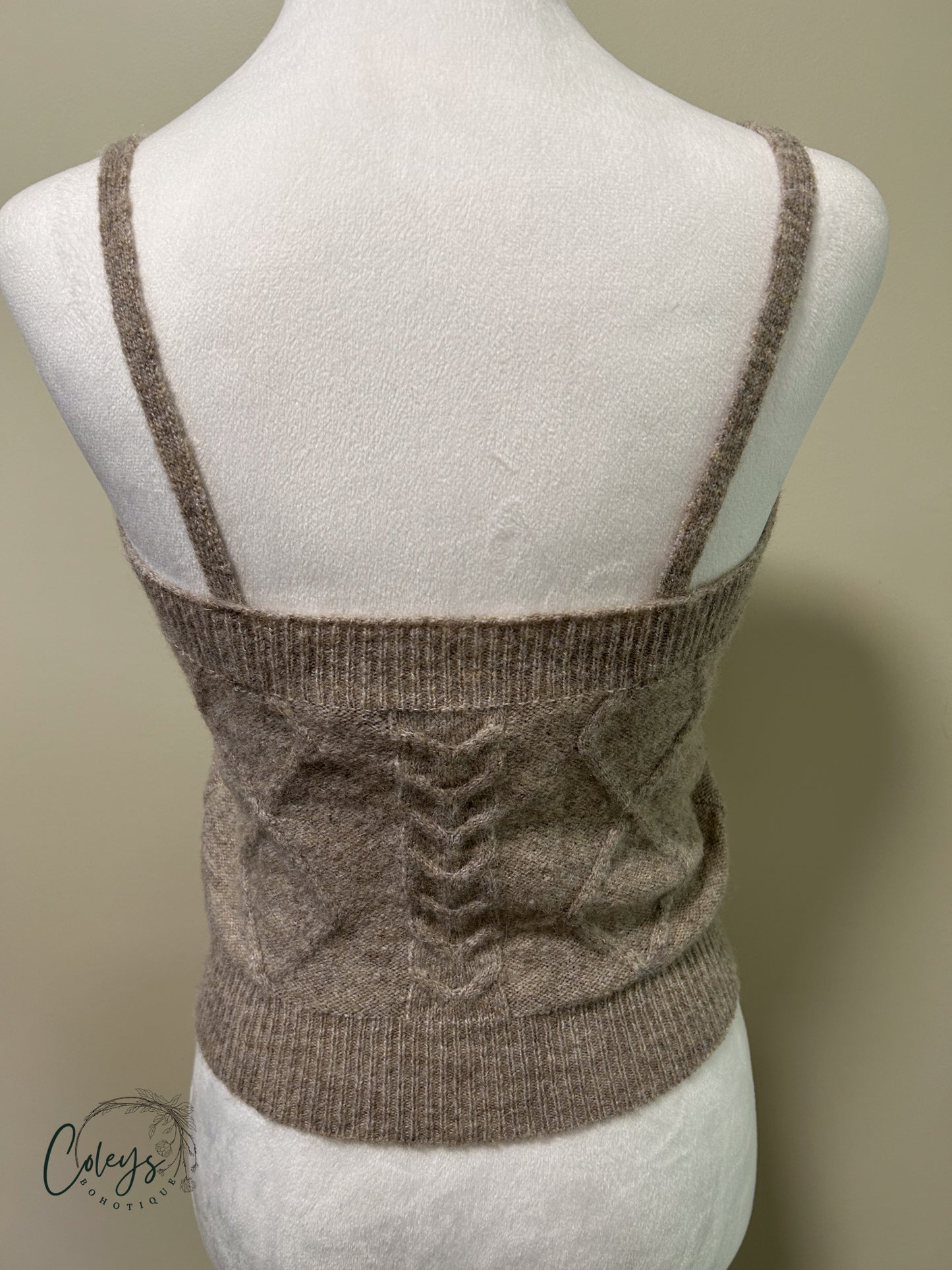 Cozy Cable Knit Cami