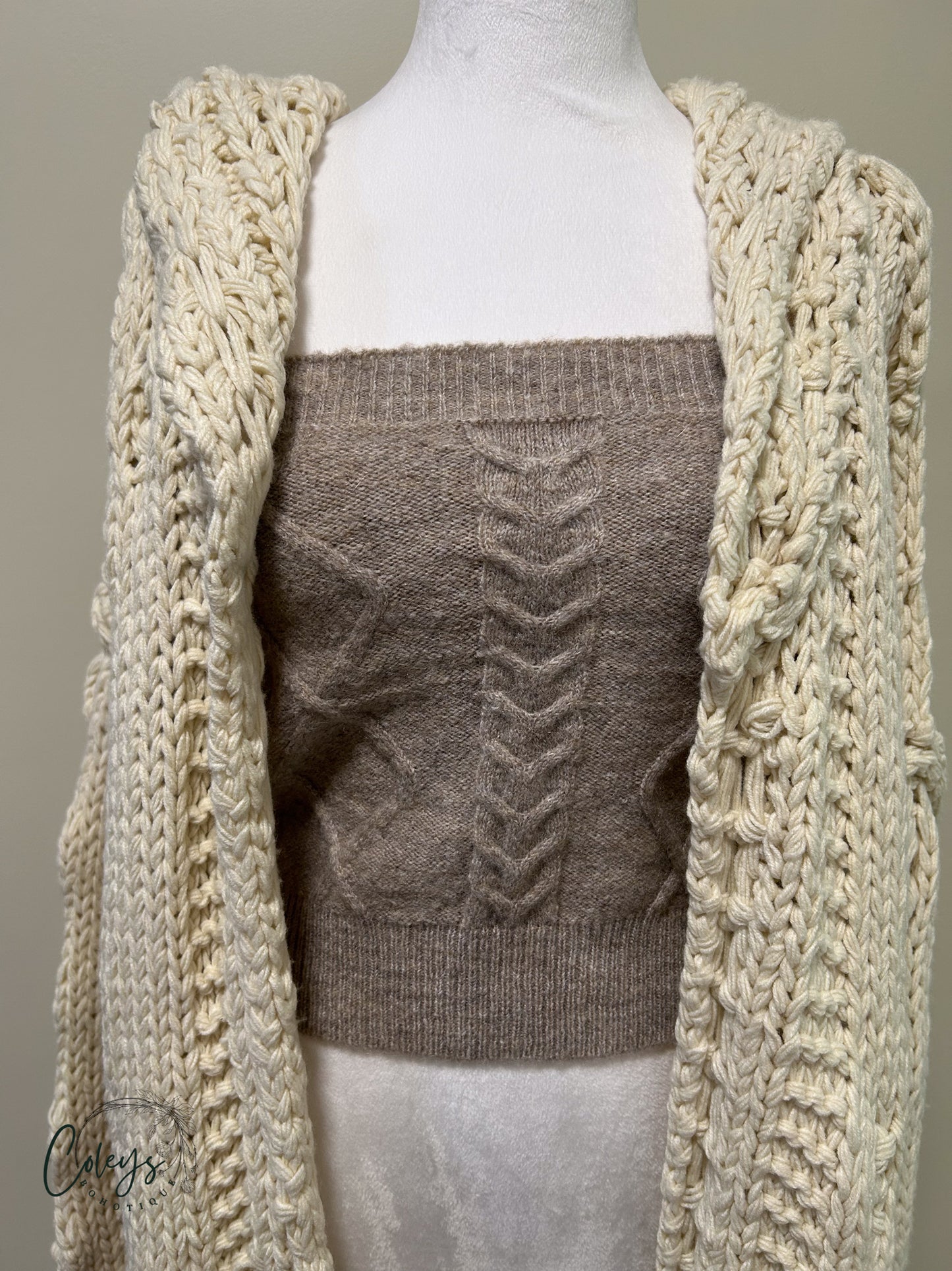 Cozy Cable Knit Cami