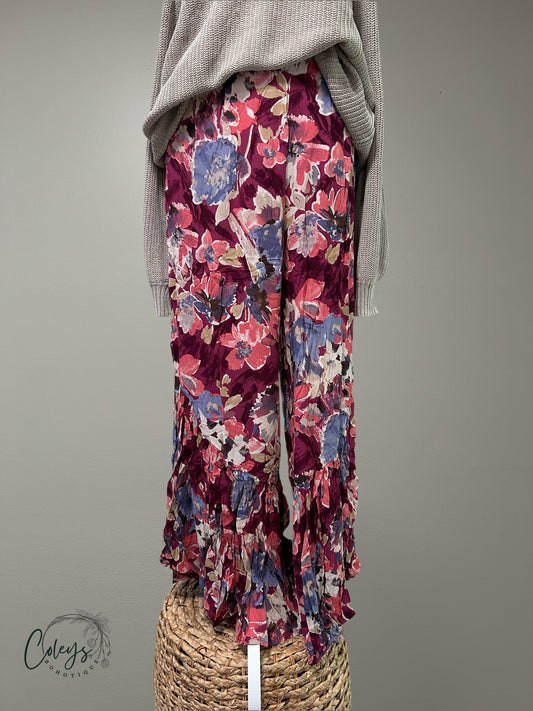 Floral Breeze Palazzo Pants