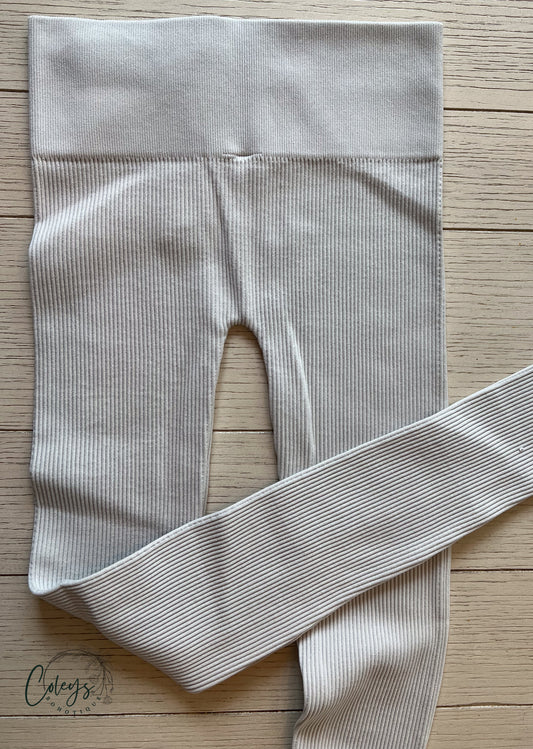 Sandstone Ribbed Leggings