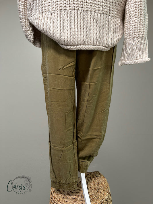 Golden Sage Joggers