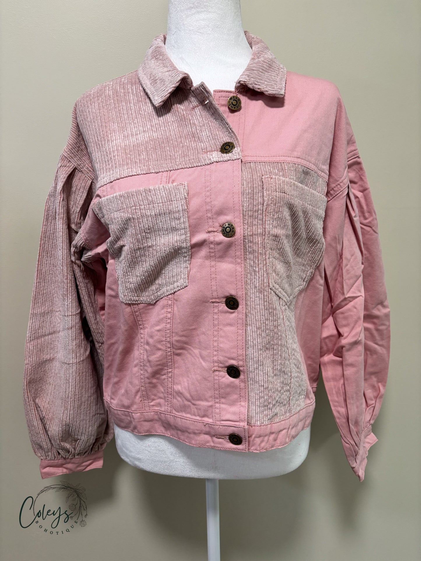 Blush Cord Shacket
