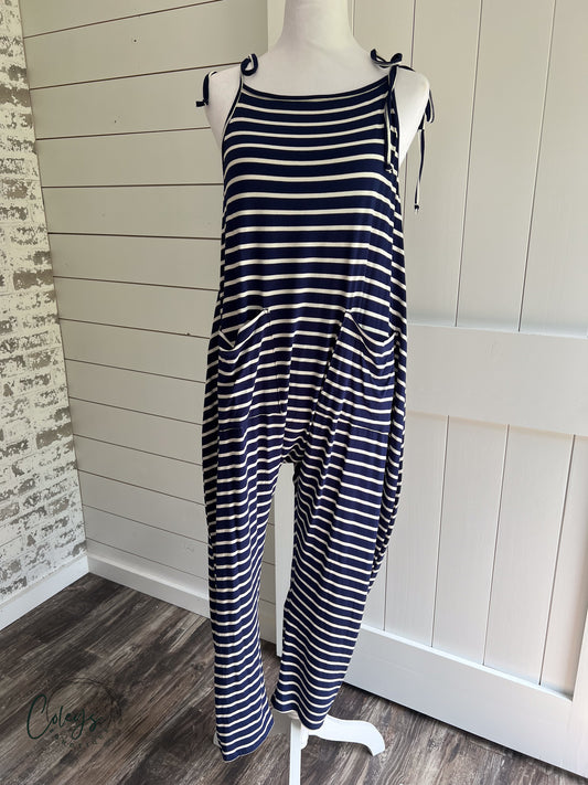 Salt & Sky Striped Romper