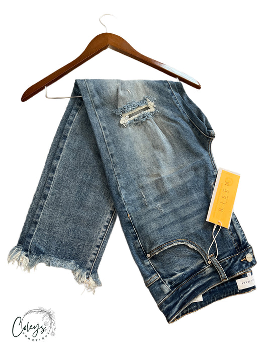 Ocean Wave Distressed Jeans