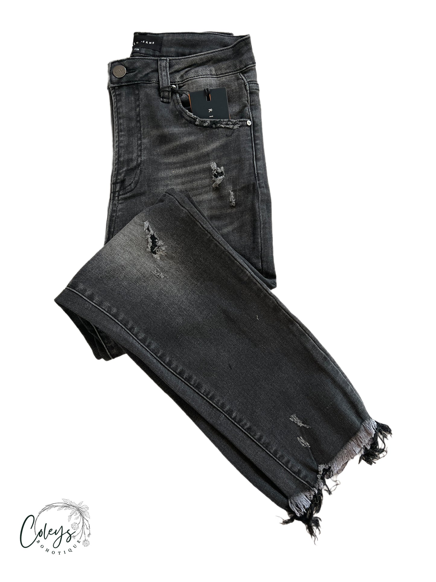 Midnight Storm Distressed Jeans