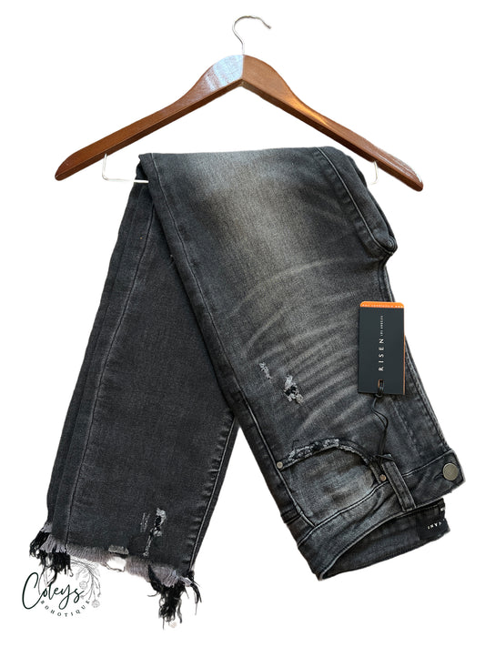 Midnight Storm Distressed Jeans