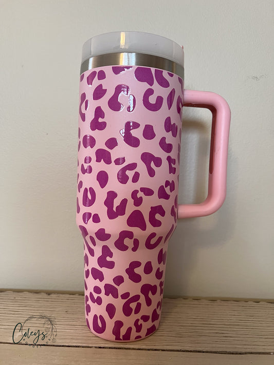 Pink Wild & Chic Leopard Tumbler