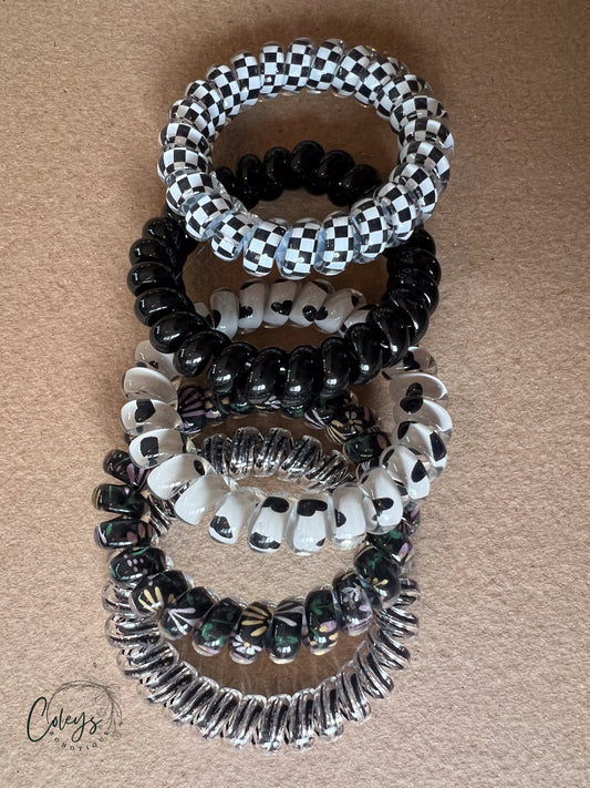 Boho Spiral Hair Tie Set