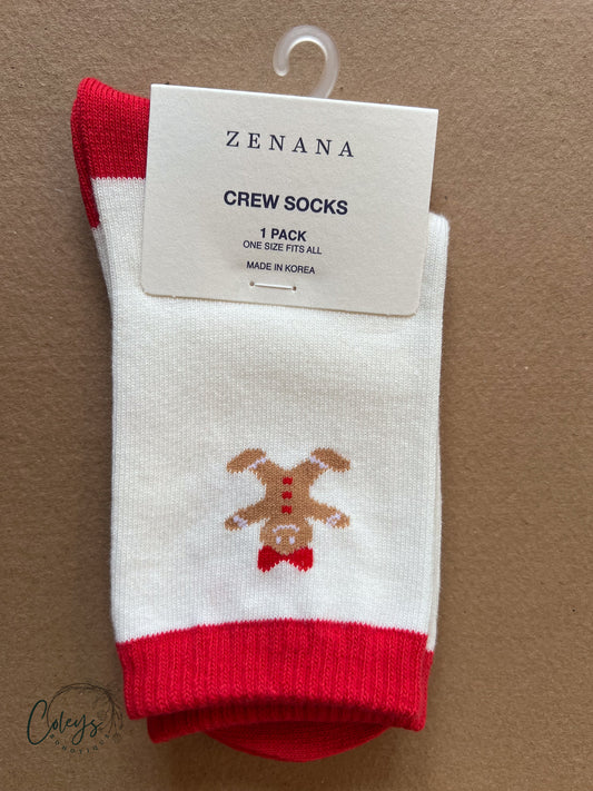 Gingerbread Crew Socks