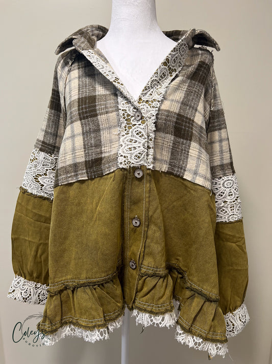 Prairie Patchwork Button-Up