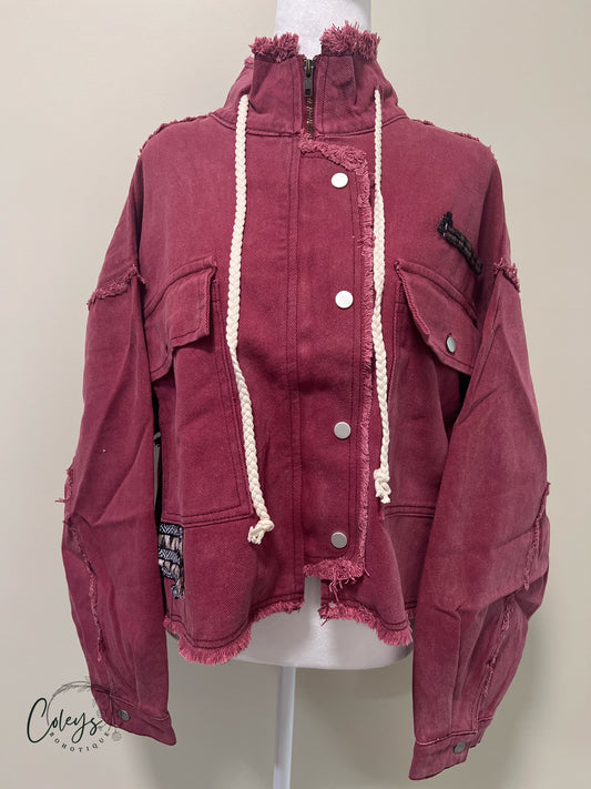 Frayed Edge Utility Jacket
