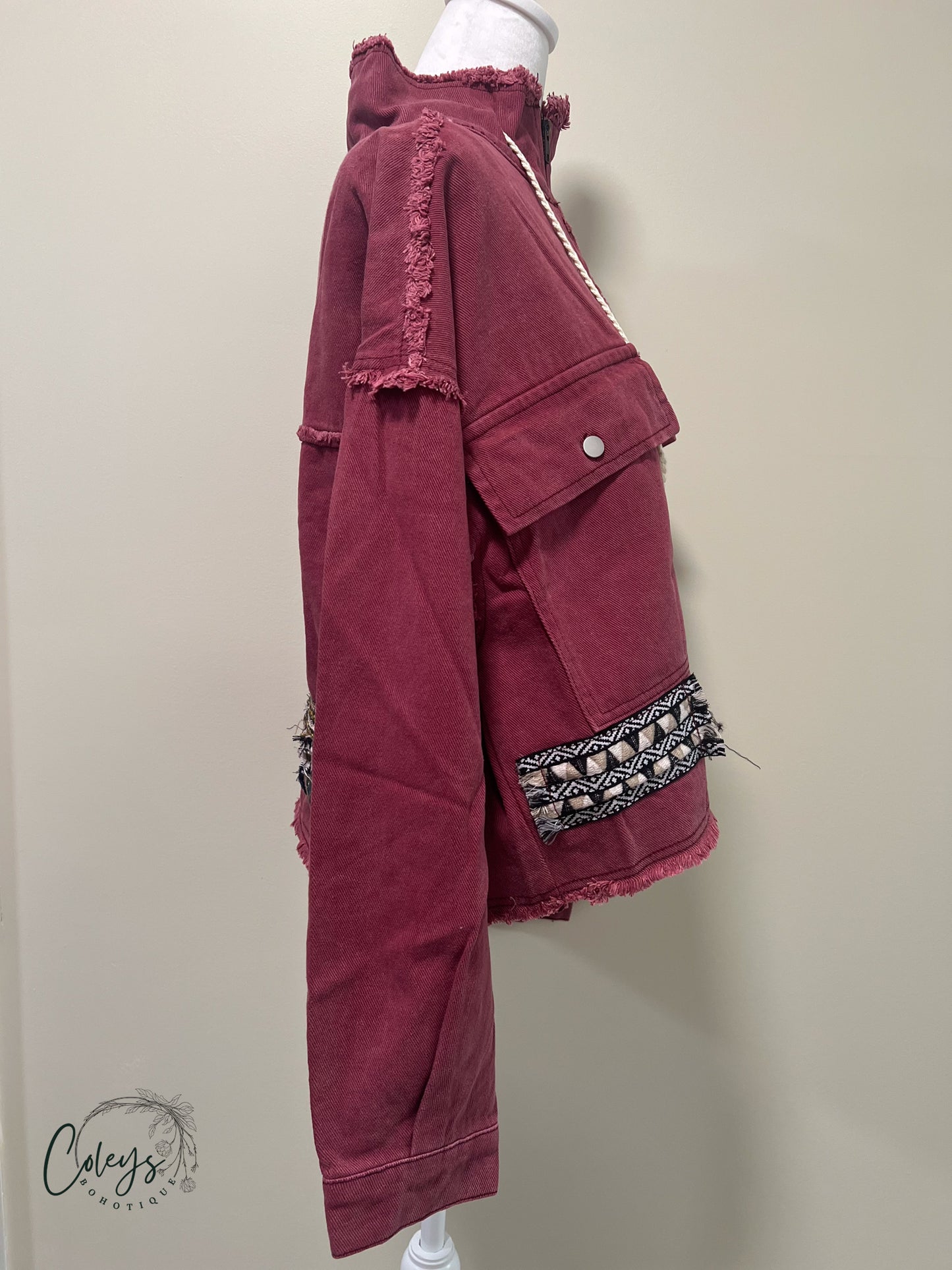 Frayed Edge Utility Jacket