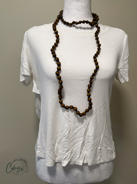 Ribbon-Back Tie Tee