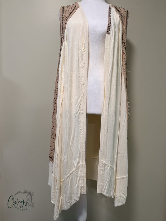 Desert Glow Beaded Cardigan