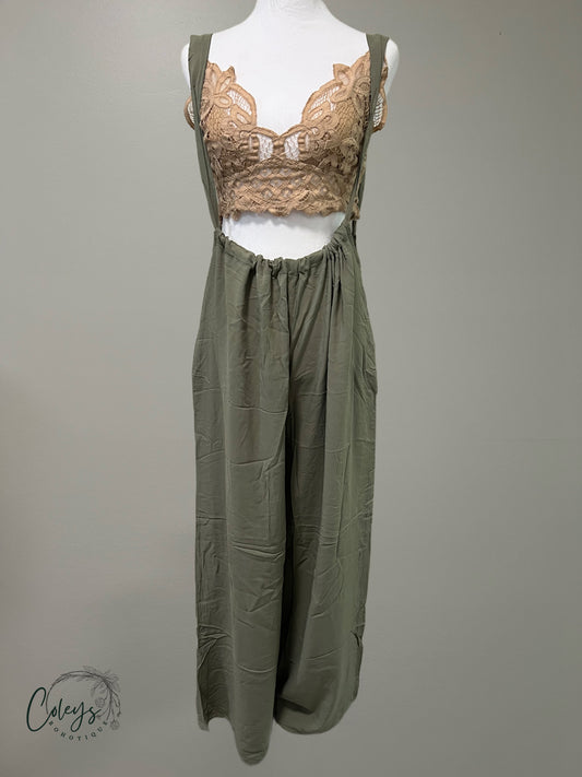 Effortless Charm Suspender Jumpsuit